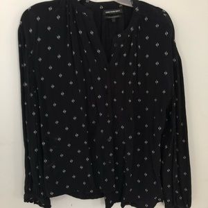Something Navy printed blouse
